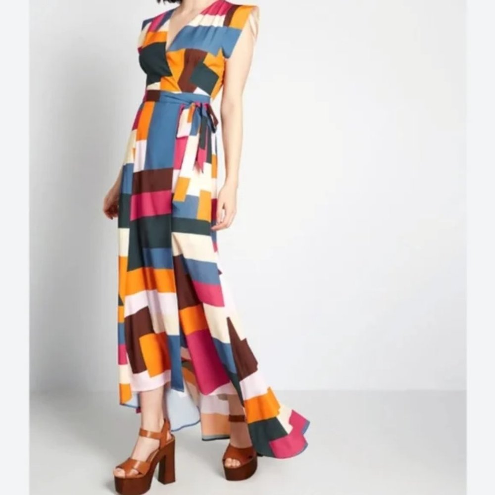 Hutch Multicolor Geometric Maxi Dress